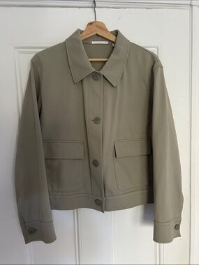 Uniqlo sage green short jacket